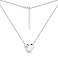 Серебряное колье Сердце с фианитами (арт. 7507/1639) – изображение 2