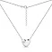 Серебряное колье Сердце с фианитами (арт. 7507/1639) – изображение 2