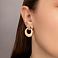 Серьги из красного золота без камней (арт. 1091821м) – изображение 3