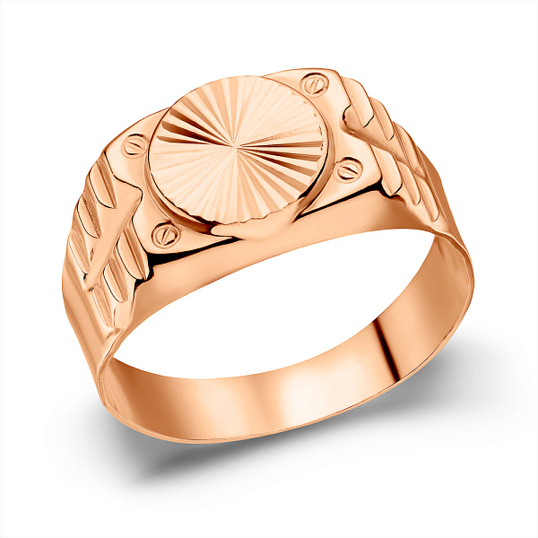 Печатка из красного золота (арт. 180387) – изображение 1