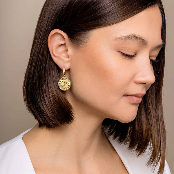 Сережки Francelli з жовтого золота (арт. 1091328ж) – зображення 3