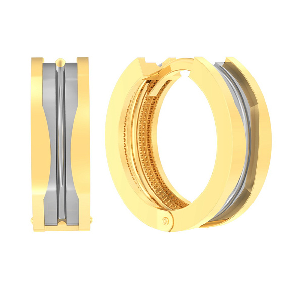 Золоті сережки конго (арт. 111012ж) – зображення 1