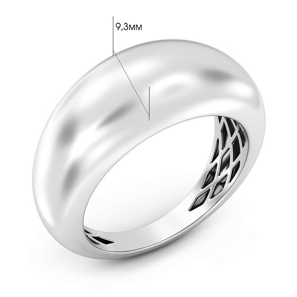 Кольцо из белого золота Francelli (арт. 1401091б) – изображение 4