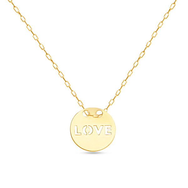 Колье золотое «Love» (арт. 351559/10ж) – изображение 1