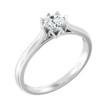 Золота каблучка для заручин з діамантом (арт. К01144705046б)