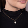 Золотой кулон в форме овала с фианитами (арт. 424425) – изображение 2