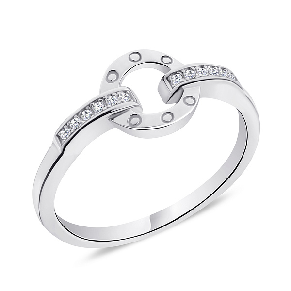 Серебряное кольцо с фианитами (арт. 7501/5744) – изображение 1