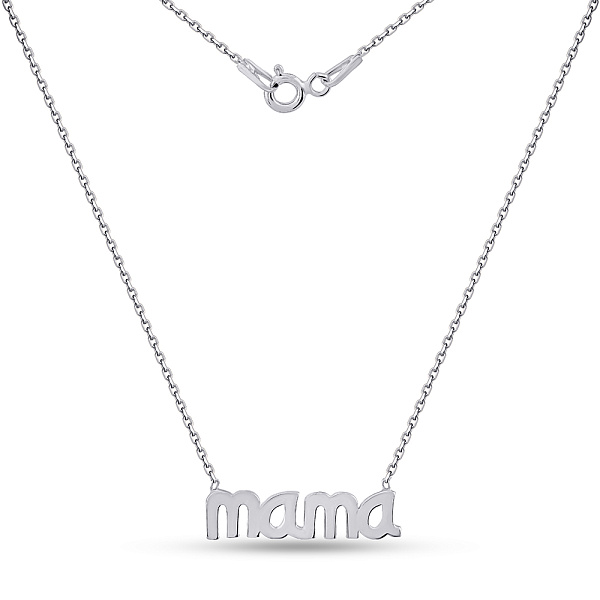 Серебряное колье Мама (арт. 7507/575) – изображение 2