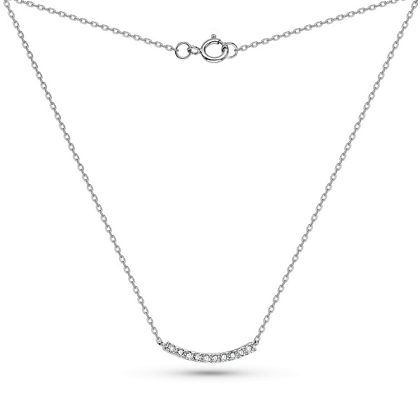 Колье из белого золота с бриллиантами (арт. Ц341355015б) – изображение 2