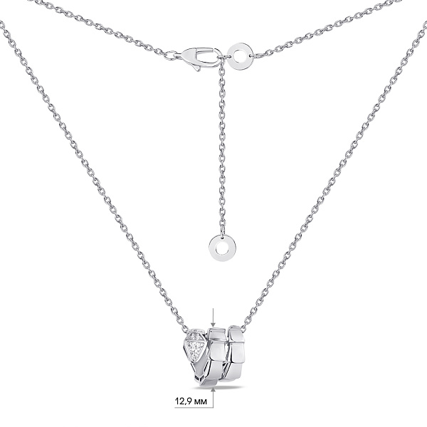 Колье из серебра с фианитами (арт. 7507/1760) – изображение 3