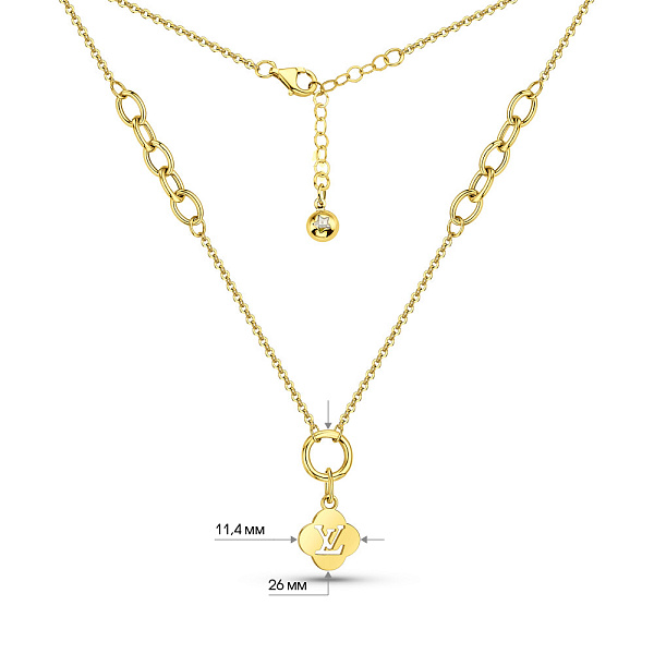 Золоте кольє з підвіскою (арт. 352678ж) – зображення 3