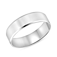 Обручка «Американка» з білого золота (арт. 239194б)