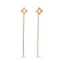 Золоті сережки-протяжки (арт. 109708) – зображення 1