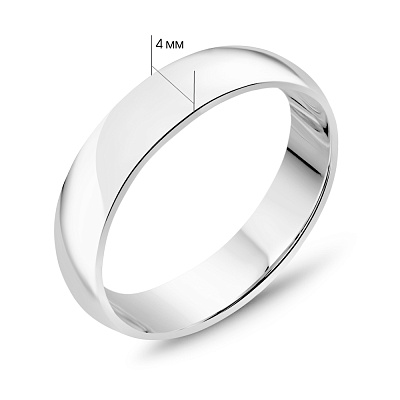 Обручальное кольцо из белого золота (арт. 239234б)