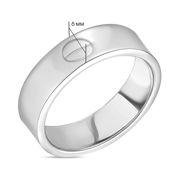 Кольцо из белого золота (арт. 152930б) – изображение 2