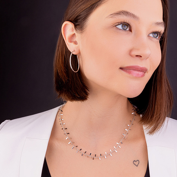 Колье из белого золота (арт. 352536б) – изображение 7