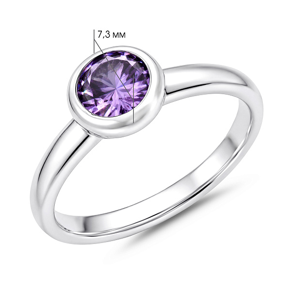 Серебряное кольцо с альпинитом (арт. 7501/8895аф) – изображение 2