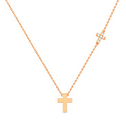 Колье из красного золота с бриллиантами (арт. Ц011624005)