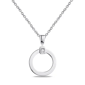 Срібне кольє з фіанітом (арт. 7507/893)
