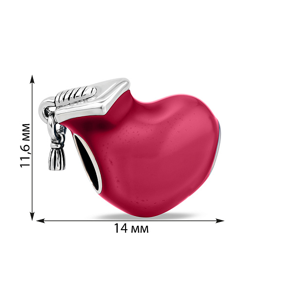 Серебряный шарм с эмалью (арт. 7903/4427ер) – изображение 2
