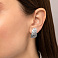 Серьги из белого золота Francelli (арт. 1091865б) – изображение 2