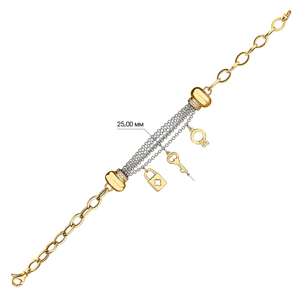 Золотий браслет (арт. 321800жбП3) – зображення 2