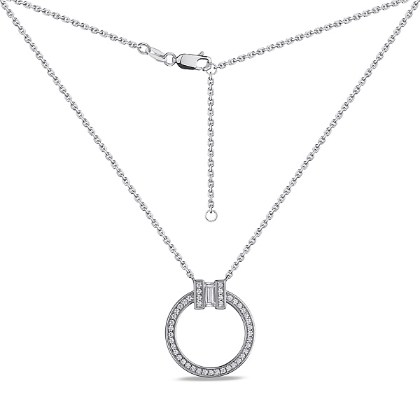 Колье из серебра с фианитами (арт. 7507/1989) – изображение 2