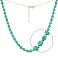 Серебряное колье с голубым ониксом (арт. 7507/2009жог) – изображение 1