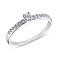 Серебряное кольцо с фианитами (арт. 7501/11017р) – изображение 2