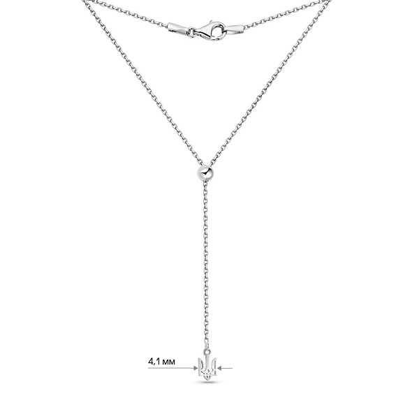 Колье Fly из белого золота Герб Украины-Трезубец (арт. 370088/1б) – изображение 3