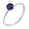 Каблучка зі срібла з сапфіром (арт. 7501/614Спскп) – зображення 2