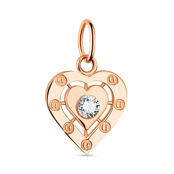 Підвіска з золота Серце (арт. 424360) – зображення 1