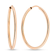 Серьги-кольца из красного золота без камней (арт. 122600/30)