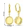 Золотые серьги-подвески Francelli (арт. 1091276ж) – изображение 5