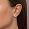 Серьги из серебра с керамикой и фианитами (арт. 7518/1329726кмб) – изображение 2