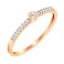 Золота каблучка з фіанітами (арт. 140771) – зображення 1