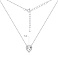 Серебряное колье Сердце с фианитами (арт. 7507/1770) – изображение 3