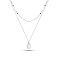 Серебряное колье с жемчугом (арт. 7507/2306жб) – изображение 1