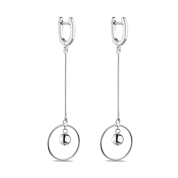 Сережки серебряные с подвесками Trendy Style (арт. 7502/4457) – изображение 1