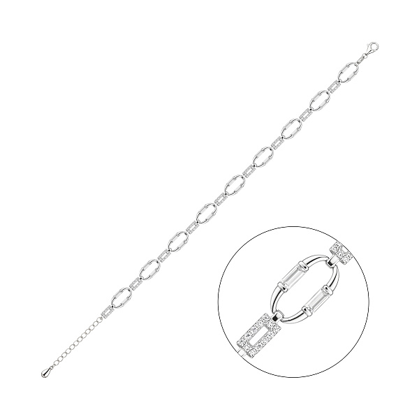 Браслет из серебра с фианитами (арт. 7509/5239) – изображение 1