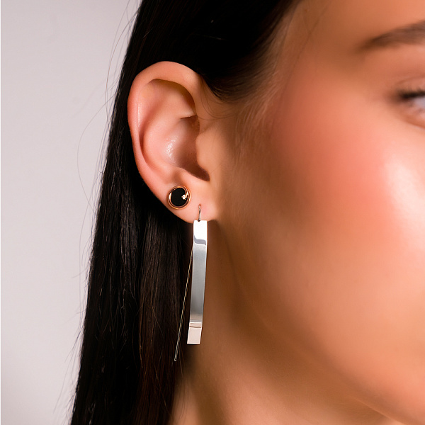 Сережки з білого золота  (арт. 1091089б) – зображення 4