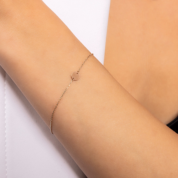 Золотий жіночий браслет на руку Монета (арт. 324033/5) – зображення 2