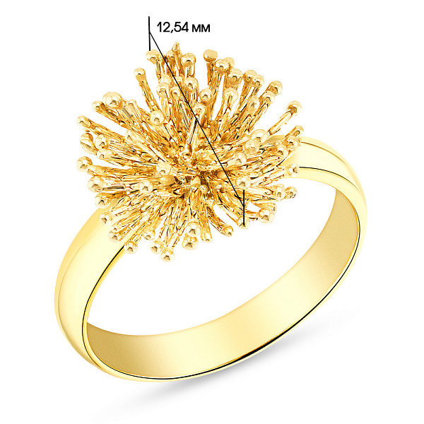 Каблучка Francelli з жовтого золота (арт. 155055ж) – зображення 4