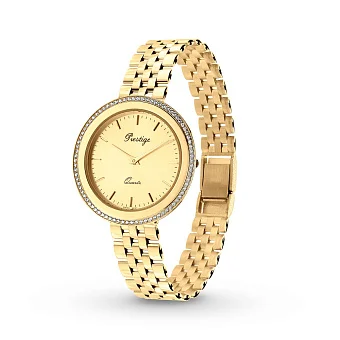 Часы из желтого золота с круглым циферблатом (арт. 260095ж)