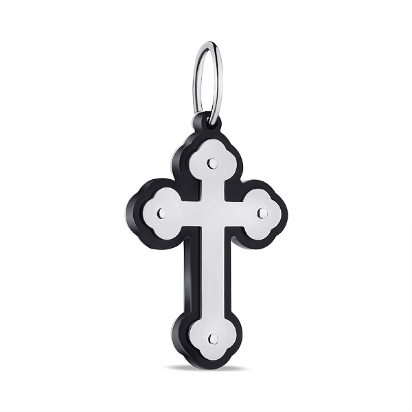 Срібний кулон з оніксом (арт. 7503/4090о) – зображення 1