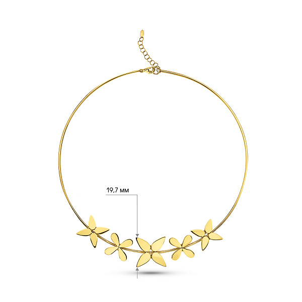 Жорстке кольє Francelli з золота (арт. 352920ж) – зображення 8