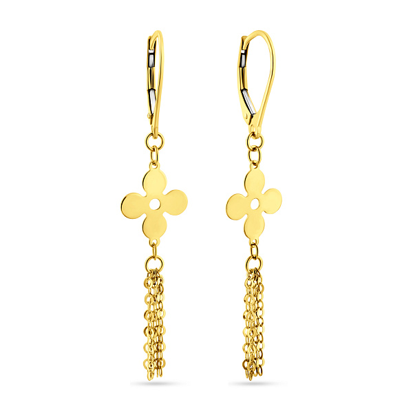 Серьги из золота с подвесками (арт. 1091208ж) – изображение 1