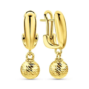 Золоті сережки-підвіски Francelli (арт. 1091319ж)