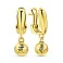 Золотые серьги-подвески Francelli (арт. 1091319ж) – изображение 1