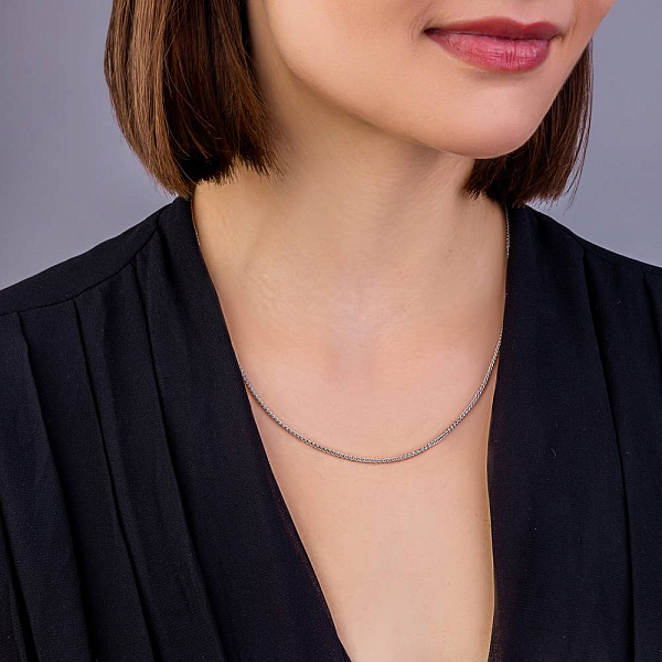 Срібний ланцюжок плетіння Колосок (арт. 0303407з) – зображення 2